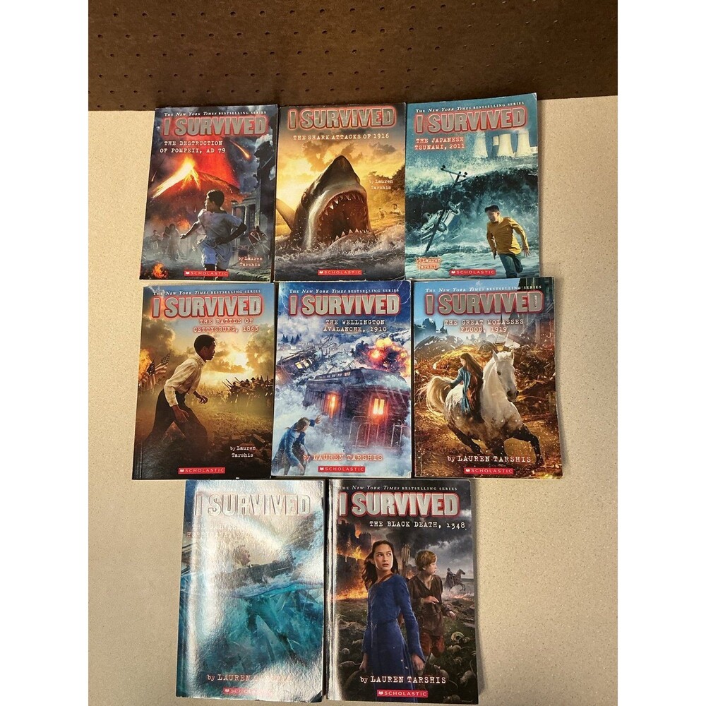 I Survived Series Books by Lauren Tarshis - Lot of 8